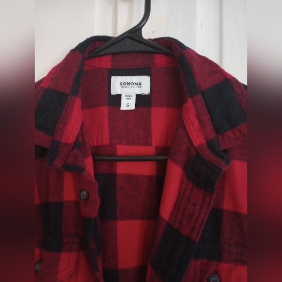 Men's Sonoma Plaid Button Up Flannel - Picture 3 of 3